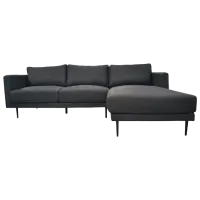 Диван DecoPrim Era Dreapta (0002910) Ткань/ Тёмно-серый