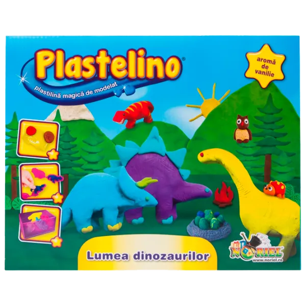 Set de creație Noriel Plastelino Lumea dinozaurilor NOR0309 3+/ Multicolor photo 1 Set de creație Noriel Plastelino Lumea dinozaurilor NOR0309 3+/ Multicolor photo 1