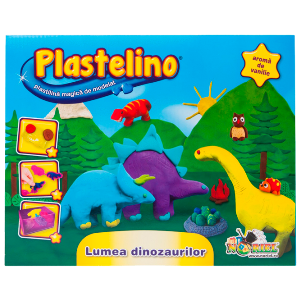 Set de creație Noriel Plastelino Lumea dinozaurilor NOR0309 3+/ Multicolor photo 1 Set de creație Noriel Plastelino Lumea dinozaurilor NOR0309 3+/ Multicolor photo 1