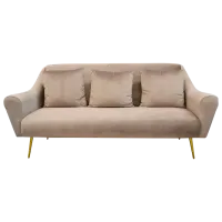 Диван DecoPrim Gloriosa (0002915) Бархат/ Бежевый