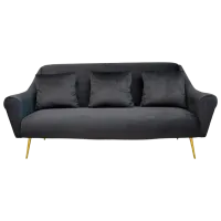 Диван DecoPrim Gloriosa (0002914) Бархат/ Черный