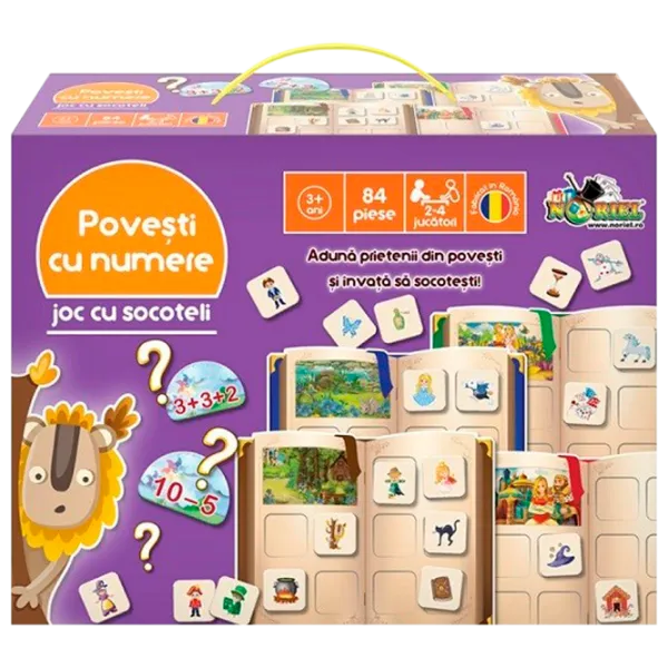 Joc de masă Noriel Povești cu numere 3+/ Dezvoltare photo 1 Joc de masă Noriel Povești cu numere 3+/ Dezvoltare photo 1