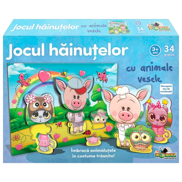 Настольная игра Noriel Jocul hăinuțelor 3+/ Развитие photo 1