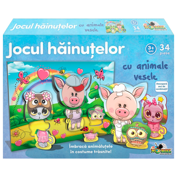 Настольная игра Noriel Jocul hăinuțelor 3+/ Развитие photo 1