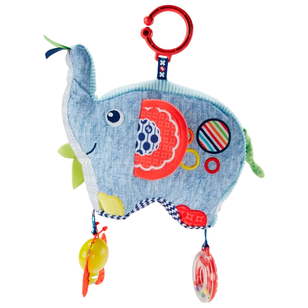 Мягкая игрушка Mattel Погремушка Слон 0+/ Разноцветный photo 1