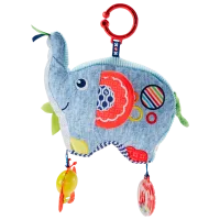 Мягкая игрушка Mattel Погремушка Слон 0+/ Разноцветный