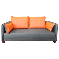 Canapea DecoPrim W1203 (0001937) Piele artificială/ Gray