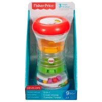 Jucărie interactivă Mattel Crawl Along Tumble Tower 0.6+/ Multicolor