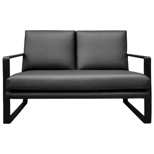 Canapea DecoPrim York (0001891) Piele artificială/ Black photo 1