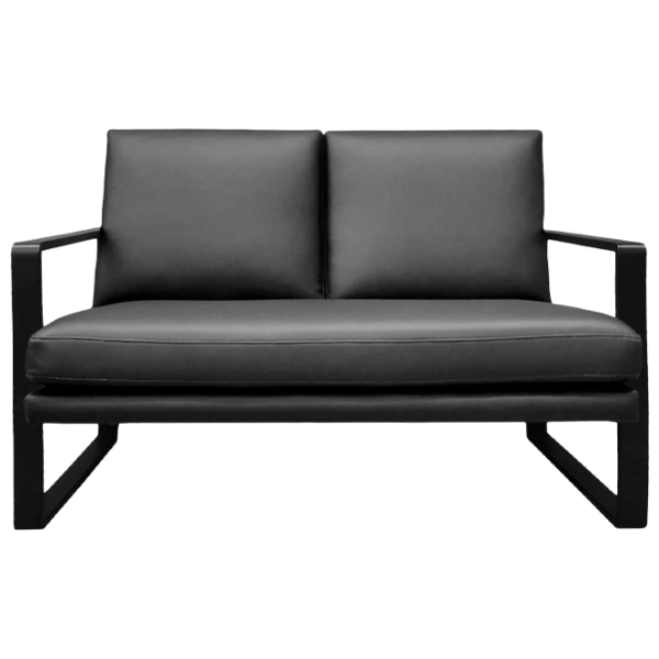 Canapea DecoPrim York (0001891) Piele artificială/ Black photo 1