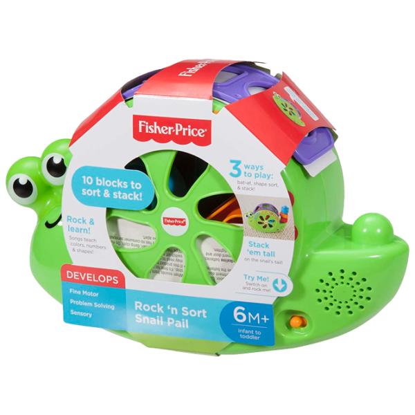 Интерактивная игрушка Mattel Sound Sort Snail 0.6+/ Зелёный photo 1 Интерактивная игрушка Mattel Sound Sort Snail 0.6+/ Зелёный photo 1