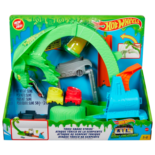 Pistă auto Hot Wheels Toxic Snake Strike GTT93 Multicolor photo 1 Pistă auto Hot Wheels Toxic Snake Strike GTT93 Multicolor photo 1