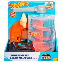 Авто-треки Hot Wheels Downtown Ice Cream Meltdown GJK74 Разноцветный
