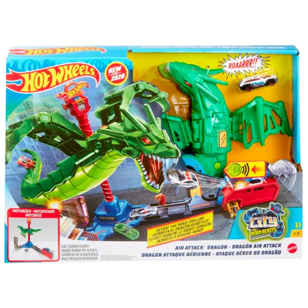 Pistă auto Hot Wheels Air Dragon Attack GJL13 Multicolor photo 1 Pistă auto Hot Wheels Air Dragon Attack GJL13 Multicolor photo 1