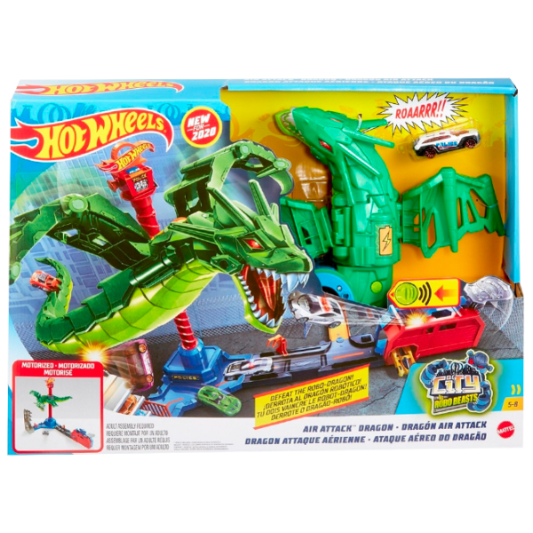 Pistă auto Hot Wheels Air Dragon Attack GJL13 Multicolor photo 1 Pistă auto Hot Wheels Air Dragon Attack GJL13 Multicolor photo 1