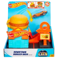 Авто-треки Hot Wheels Downtown Burger Dash GJK73 Разноцветный