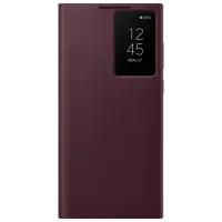 Чехол для смартфона Samsung Galaxy S22 Ultra Samsung/ Smart Clear View/ Термополиуретан/ Бордовый Cherry