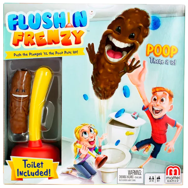 Настольная игра Mattel Flushing-Frenzy 5+/ Развитие photo 1 Настольная игра Mattel Flushing-Frenzy 5+/ Развитие photo 1