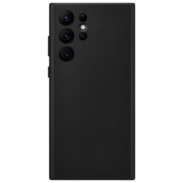 Чехол для смартфона Samsung Galaxy S22 Ultra Samsung/ Back/ Кожа/ Черный photo 1