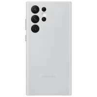 Чехол для смартфона Samsung Galaxy S22 Ultra Samsung/ Back/ Кожа/ Светлый Серый
