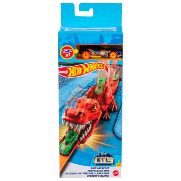 Pistă auto Hot Wheels Dino Launcher GVF41 Multicolor photo 1