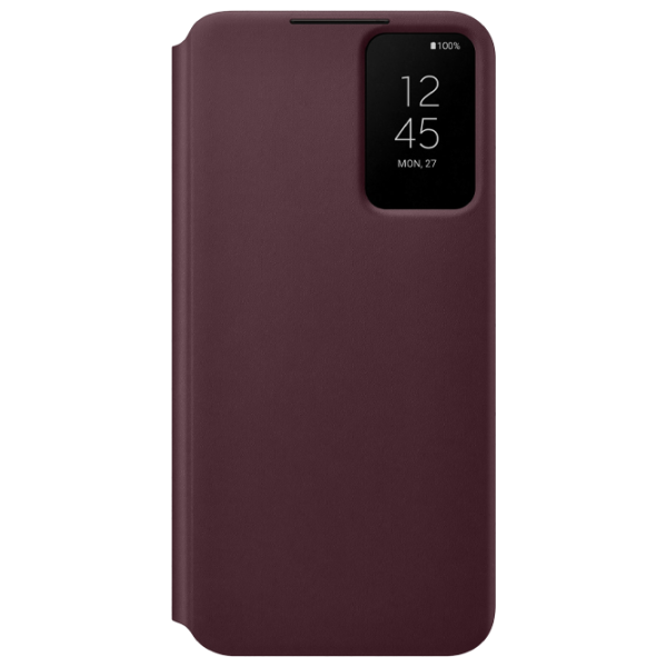 Husă pentru smartphone Samsung Galaxy S22 Plus Samsung/ Smart Clear View/ TPU/ PP/ Burgundy Cherry photo 1