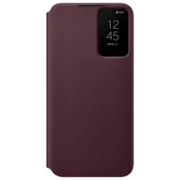 Husă pentru smartphone Samsung Galaxy S22 Plus Samsung/ Smart Clear View/ TPU/ PP/ Burgundy Cherry
