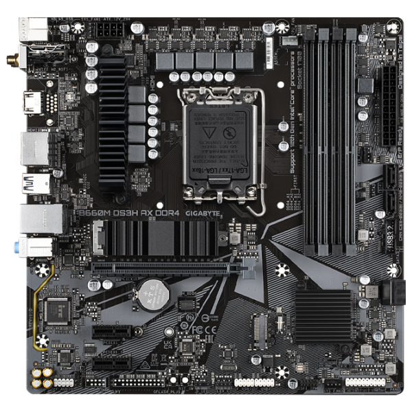 Placă de bază Gigabyte B660M DS3H AX mATX/ Intel B660 photo 1