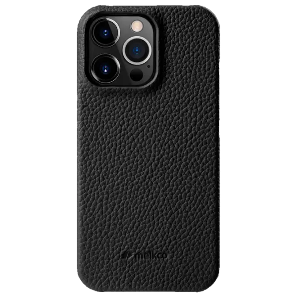 Чехол для смартфона Apple iPhone 13 Pro Max Melkco/ Back/ PC, Кожа/ Черный photo 1