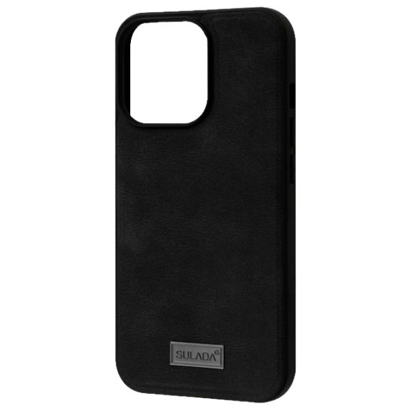 Чехол для смартфона Apple iPhone 13 Pro Max SULADA/ Back/ Поликарбонат/ Leather Черный photo 1