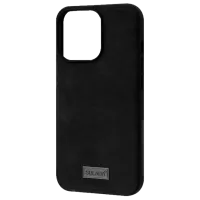 Husă pentru smartphone Apple iPhone 13 Pro Max SULADA/ Back/ Policarbonat/ Leather Black