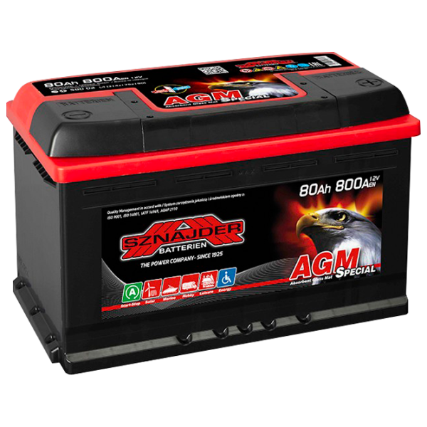 Авто аккумулятор Snaider Special AGM 800 AA photo 1