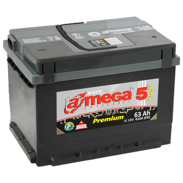 Авто аккумулятор A-Mega Premium 63Ah A3 610 AA photo 1 Авто аккумулятор A-Mega Premium 63Ah A3 610 AA photo 1