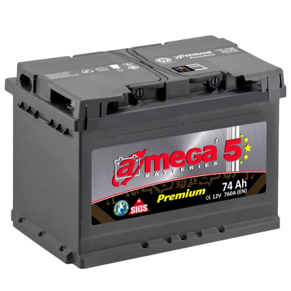 Авто аккумулятор A-Mega Premium 74Ah A3 760 AA photo 1 Авто аккумулятор A-Mega Premium 74Ah A3 760 AA photo 1
