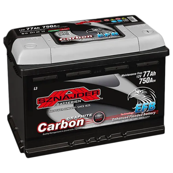 Авто аккумулятор Sznajder CARBON EFB 750 А 750 AA photo 1