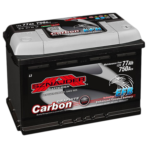 Авто аккумулятор Sznajder CARBON EFB 750 А 750 AA photo 1