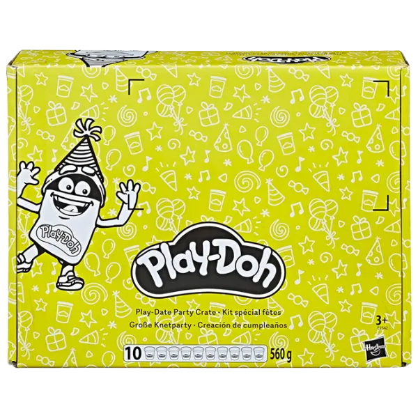 Креативный набор Hasbro Play-Doh Play date party crate E2542 3+/ Разноцветный photo 1 Креативный набор Hasbro Play-Doh Play date party crate E2542 3+/ Разноцветный photo 1
