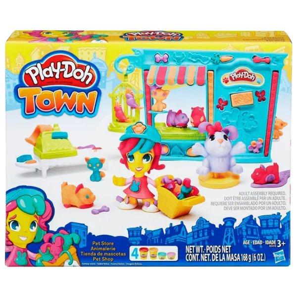 Креативный набор Hasbro Play-Doh Town Pet Store B3418 3+/ Разноцветный photo 1 Креативный набор Hasbro Play-Doh Town Pet Store B3418 3+/ Разноцветный photo 1