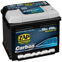 Acumulator auto Zap 50 Ah CARBON EFB euro 450 А 55008 450A