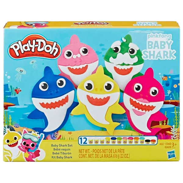 Креативный набор Hasbro Play-Doh BABY SHARK SET E8141 3+/ Разноцветный photo 1