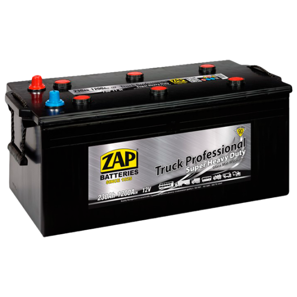 Авто аккумулятор Zap 230 Ah SHD Truck Professional 1200A photo 1
