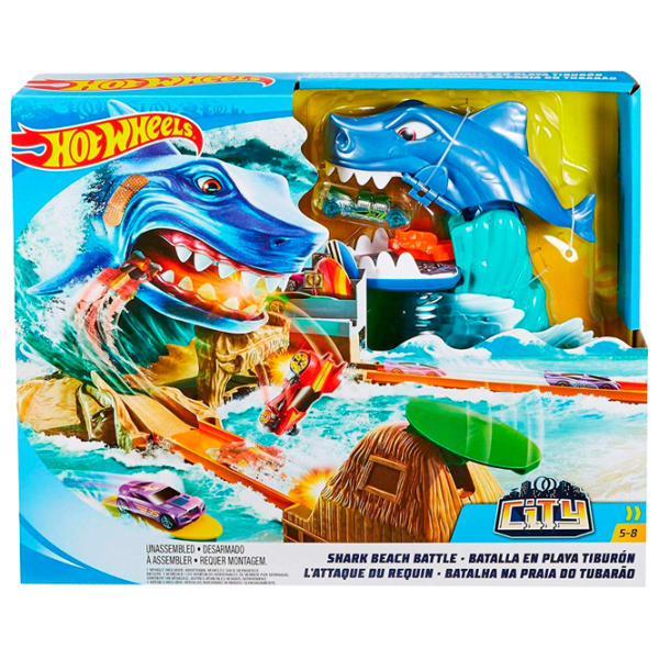 Авто-треки Hot Wheels City Giant Shark FNB21 Разноцветный photo 1