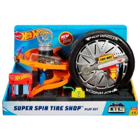 Авто-треки Hot Wheels Super Spin Tire Shop FNB15 Разноцветный