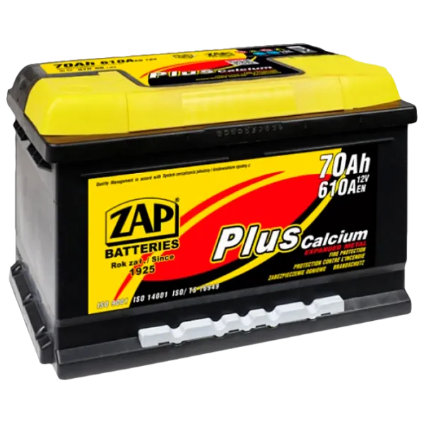 Авто аккумулятор Zap 70 Ah Plus 610 A 57058 610 AA photo 1