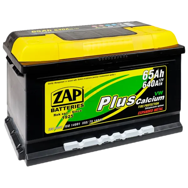 Acumulator auto Zap 65 Ah Plus 640 А 56530 640 AA photo 1