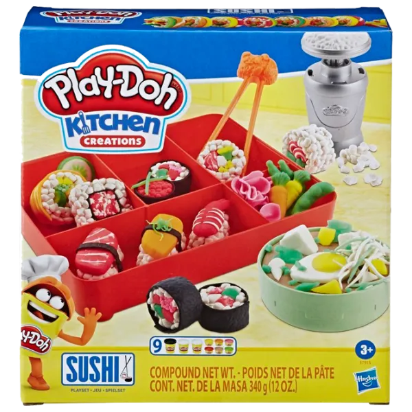 Креативный набор Hasbro Play-Doh Sushi Playset E7915 3+/ Разноцветный photo 1 Креативный набор Hasbro Play-Doh Sushi Playset E7915 3+/ Разноцветный photo 1