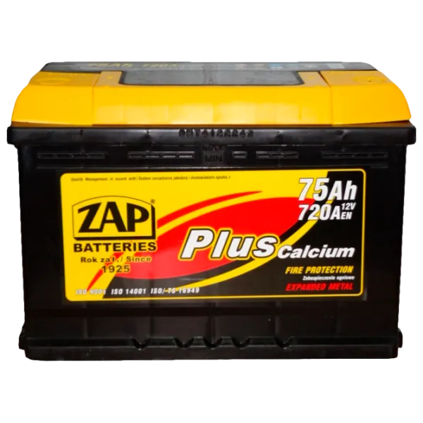 Acumulator auto Zap 75 Ah Plus 720 А 57520 720 AA photo 1 Acumulator auto Zap 75 Ah Plus 720 А 57520 720 AA photo 1