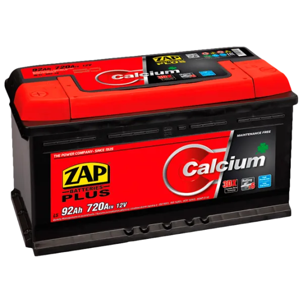 Авто аккумулятор Zap 92 Ah Plus 720 А 59218 720 AA photo 1
