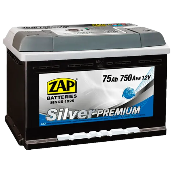 Авто аккумулятор Zap 75 Ah Silver Premium 750 А 57545 750 AA photo 1 Авто аккумулятор Zap 75 Ah Silver Premium 750 А 57545 750 AA photo 1