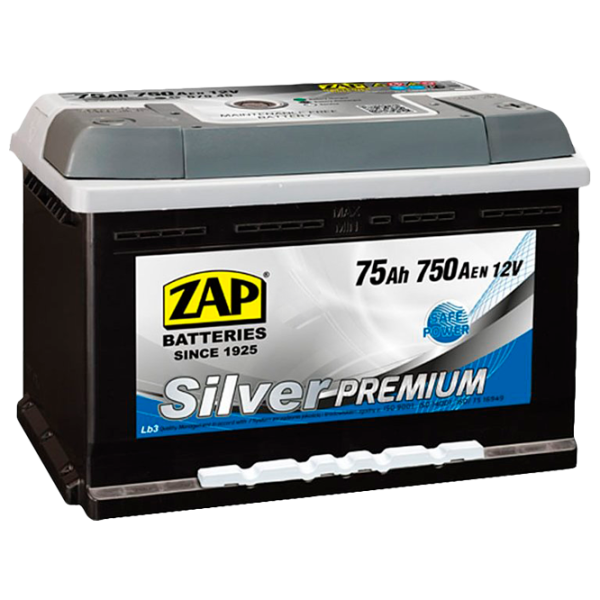 Авто аккумулятор Zap 75 Ah Silver Premium 750 А 57545 750 AA photo 1 Авто аккумулятор Zap 75 Ah Silver Premium 750 А 57545 750 AA photo 1